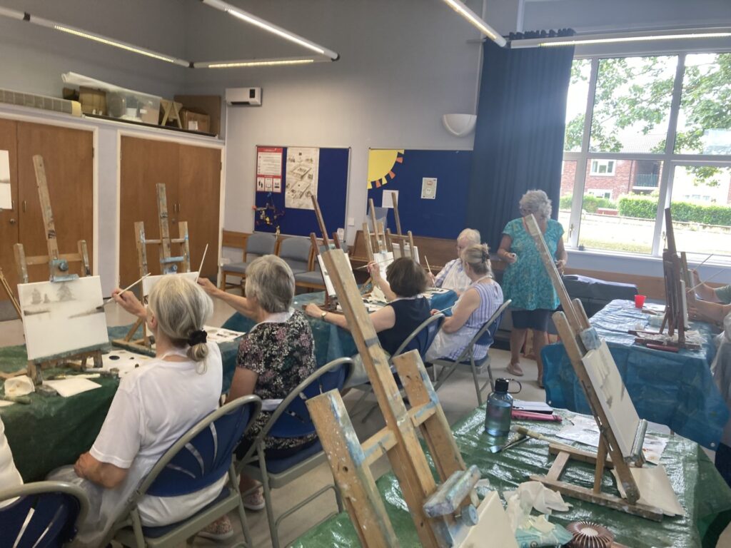 Bob Ross Painting Session - Misty Landscape