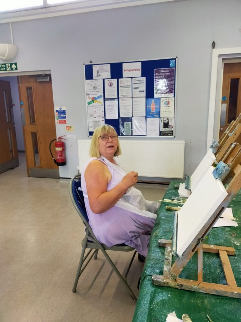 Bob Ross Painting Session - Misty Landscape