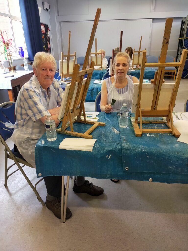 Bob Ross Painting Session - Misty Landscape