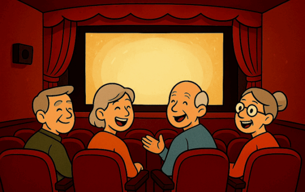 Back seat of the cinema