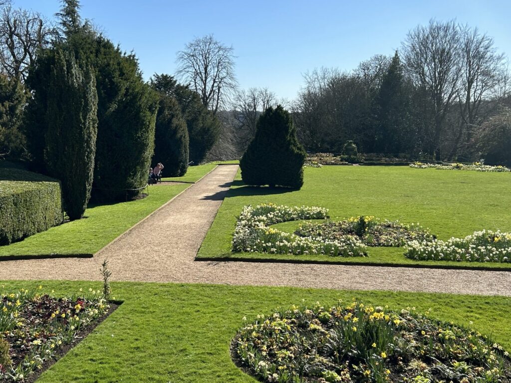 Formal rear garden