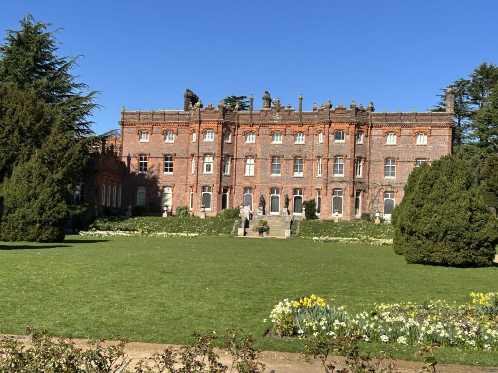 rear garden at the Manor